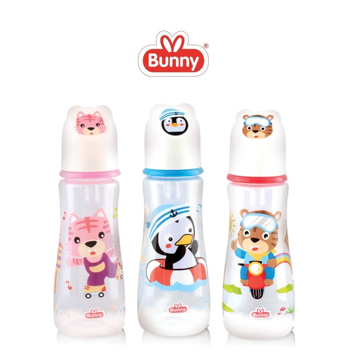 Jual LustyBunny Gigl Bottle Botol Susu With Printed Hood 250 ML/8OZ