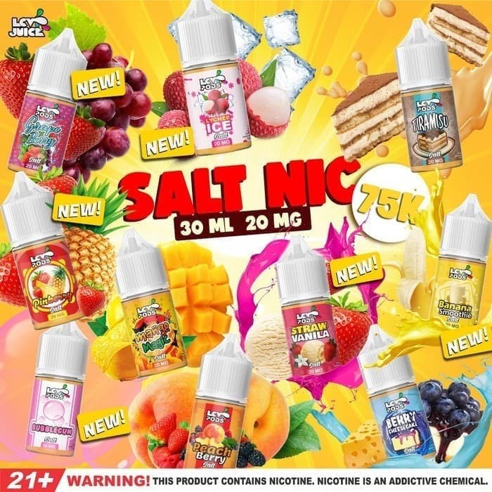 Promo Lcv Pods Salt Series 30ml 20mg Saltnic E Liquid Vaporizer