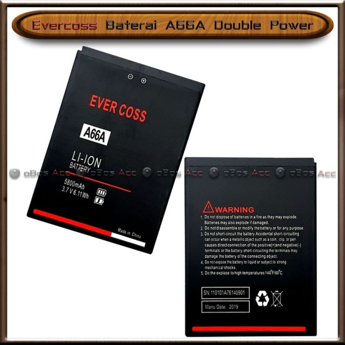 Jual Baterai Evercoss A66A A 66 A Elevate Y Double Power