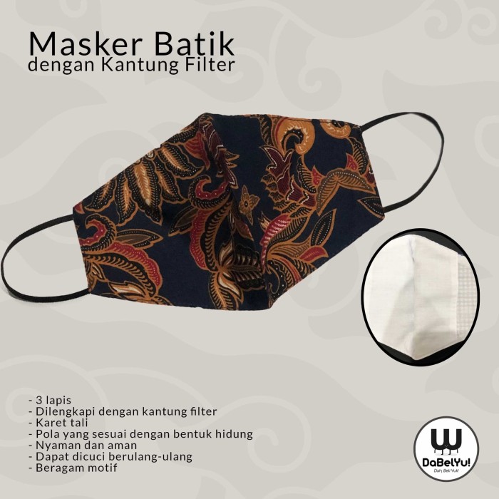 Jual Masker  Kain Batik  Sutra Premium Kota Tangerang 