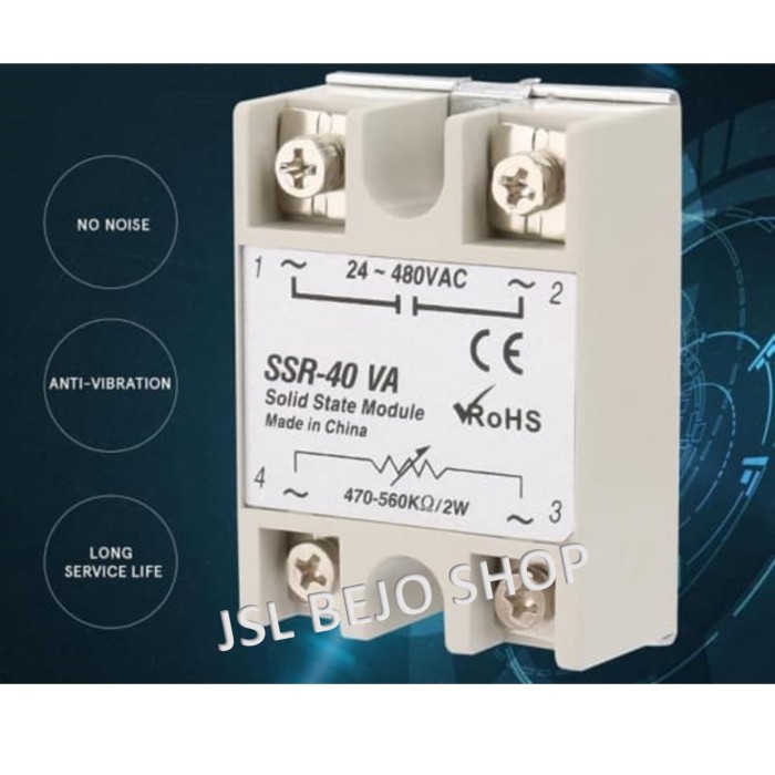 Jual SSR40VA DIMMER Solid State Relay Industrial Automation 470560KΩ