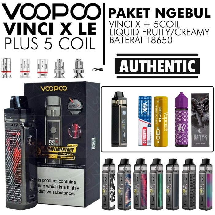 Jual VooPoo VINCI X 70W LIMITED EDITION Kit Baterai