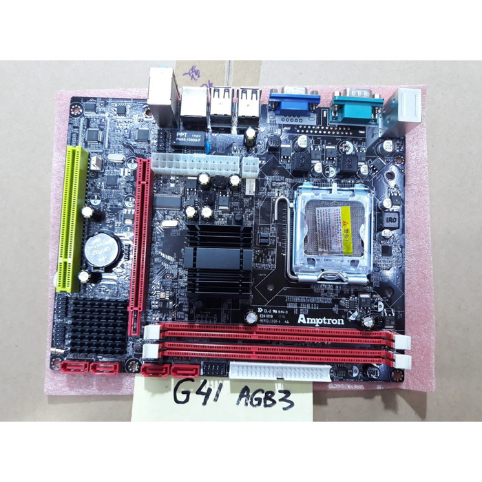 Jual Motherboard Amptron G41 DDR3 LGA 775 Garansi Resmi 