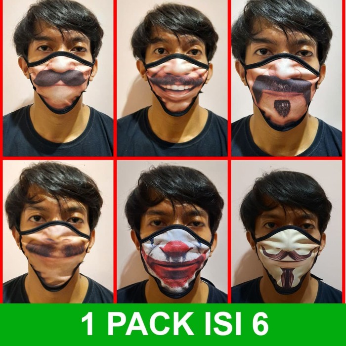 Jual Masker  3D unik  dan lucu EDISI TERBARU Kota Depok 