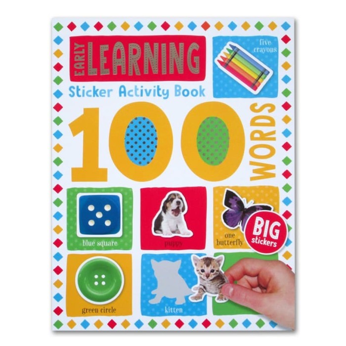 Jual Early Words Big Sticker Activity Book buku aktivitas  