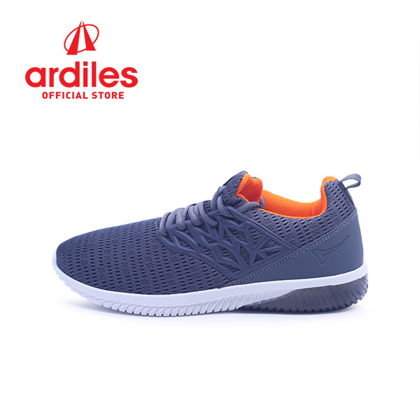 Promo Ardiles Men Contrictor Sepatu Sneakers - Abu Tua Orange - Abu Tua