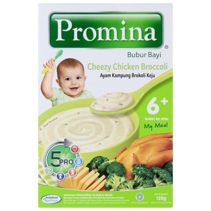 Jual Promina 6+ bubur ayam kampung brokoli keju box 120gr ...