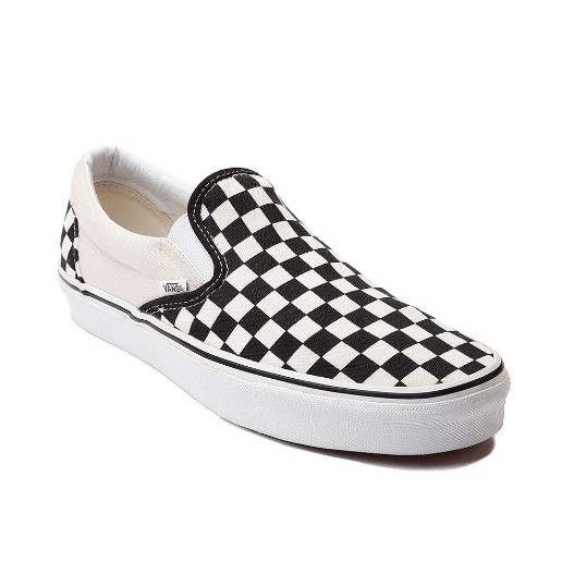 vans old skool checkerboard slip on