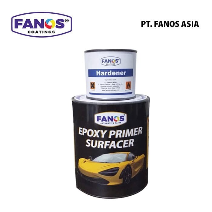 Jual CAT  MOBIL FANOS EPOXY  PRIMER  SURFACER 1 Kg Set 