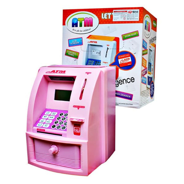  Jual  CELENGAN SUPER ATM  SILVER MAINAN  ANAK  PINK Kota 