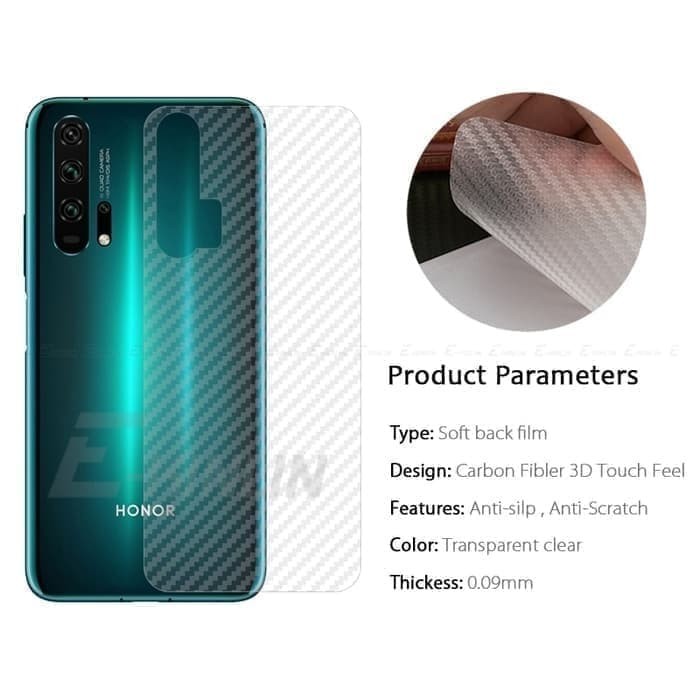 Jual Garskin Infinix S5 Skin Carbon Anti Gores Belakang