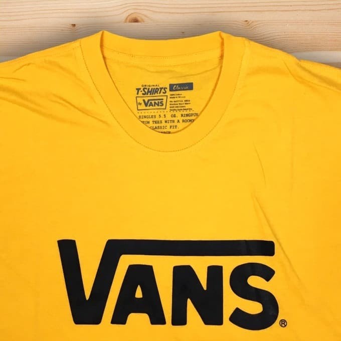 yellow vans t shirt