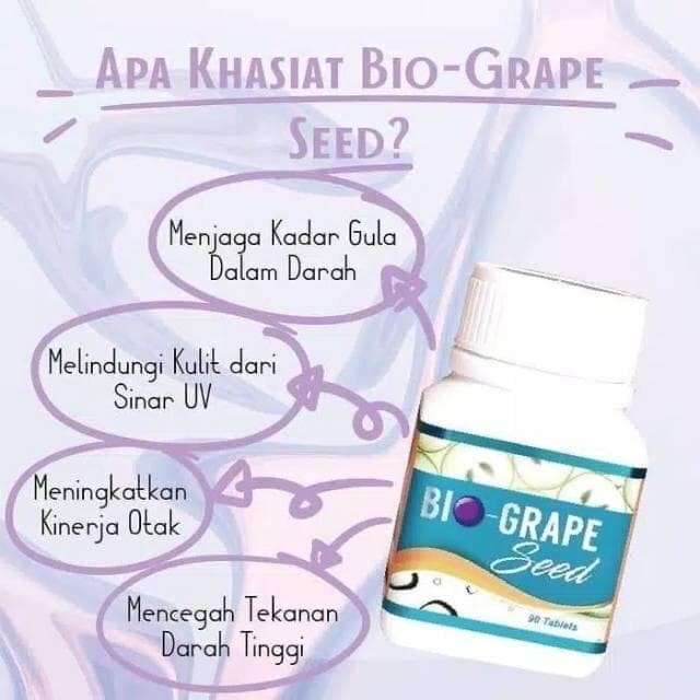 Foto Produk BIOGRAPE seed-mengontrol gula darah,tekanan darah tinggi & antioksidan dari bintang7 herbal