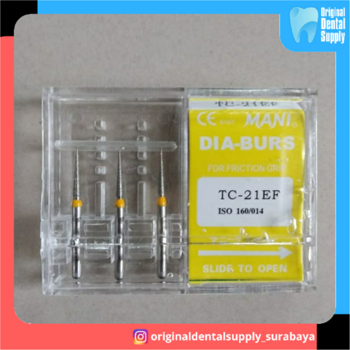 Jual Bur preparasi finishing mani bur TC21EF Kota Surabaya