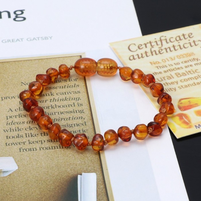 baltic amber teething bracelet
