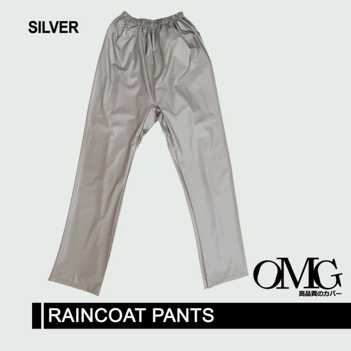 Foto Produk CELANA Jas Hujan OMG Kualitas Bagus Tebal Trendy - Silver dari GrosirOtomotif