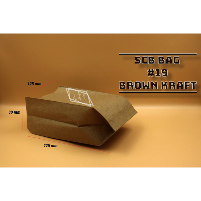 Jual PAPER BAG - SOS BAG KODE 19 - BROWN KRAFT - KERTAS ROTI - 100 PCS ...