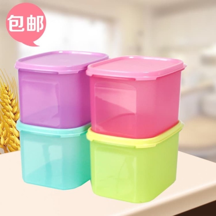 Jual Tupperware L Mini Rectangular Storage Box Set Mm Color Dry Goods Pink Kota Medan Juragan Shoes Id Tokopedia