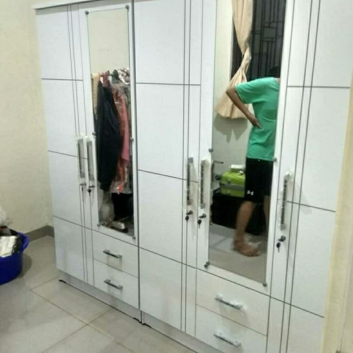 Jual Full Putih Lemari Baju 5 Pintu Uk 200 Cm Free S Jabodetabek Jakarta Barat Arafurnicure Tokopedia
