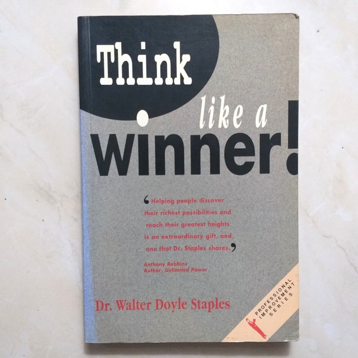 Jual Buku Import Think Like A Winner By Dr Walter Doyle Staples Kota Depok Otayakimu Books Tokopedia
