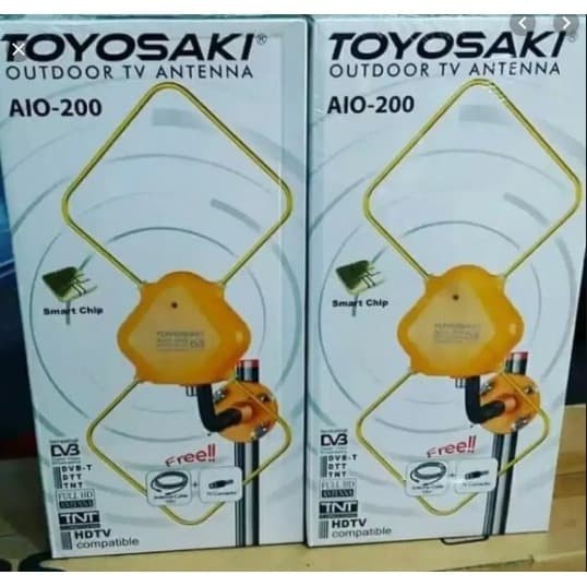 Jual ANTENA TV TOYOSAKI OUTDOOR DAN INDOOR ANTENA TV DIGITAL TOYOSAKI AIO -  Jakarta Timur - RajaBO | Tokopedia