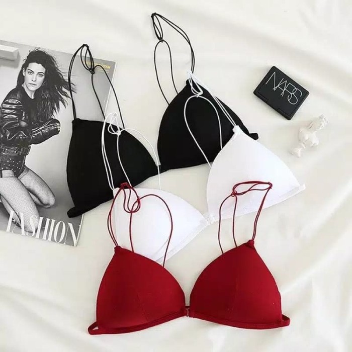 Jual Kode-MSS1 Bra Tanpa Kawat/Spaghetti Strap Bra/Push Up Bra - Merah - Kota Makassar - SERENDIPITY168 | Tokopedia