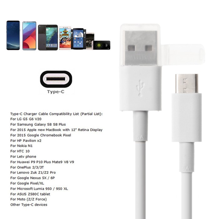 Usb Type C 5a Fast Charging Cable For Huawei P10 P10 Plus P20 Lite P20 Sale Price Reviews Gearbest