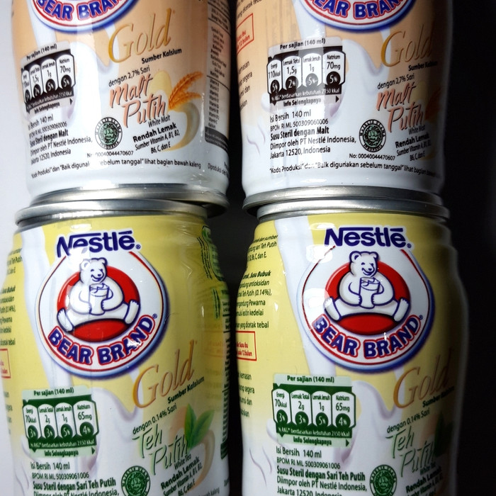 Jual SUSU BEAR BRAND GOLD MALT PUTIH / TEH PUTIH PER 24 ...