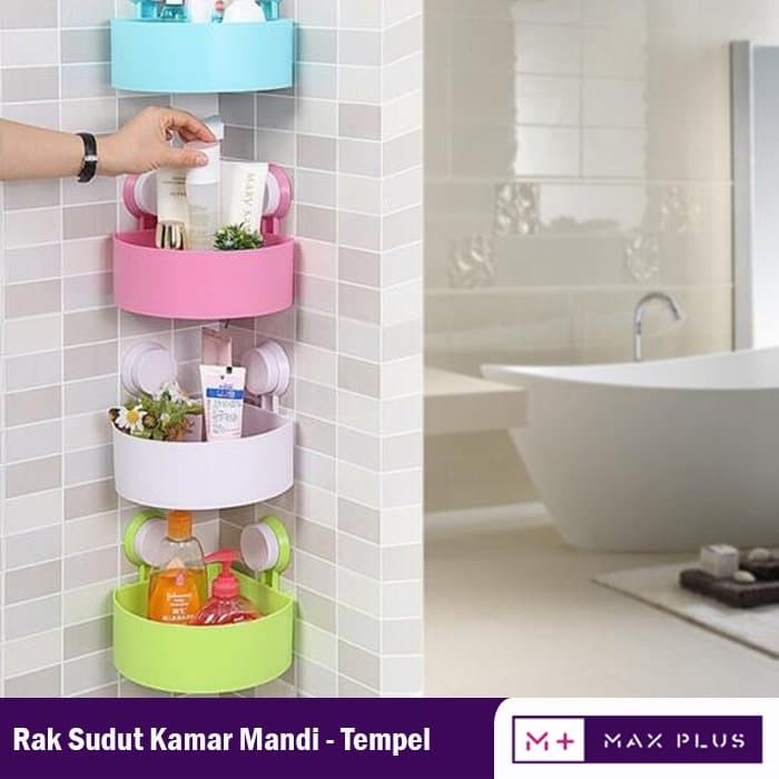 Jual Rak Sudut Kamar  Mandi  Dapur Tempat  Sabun  Tempel 