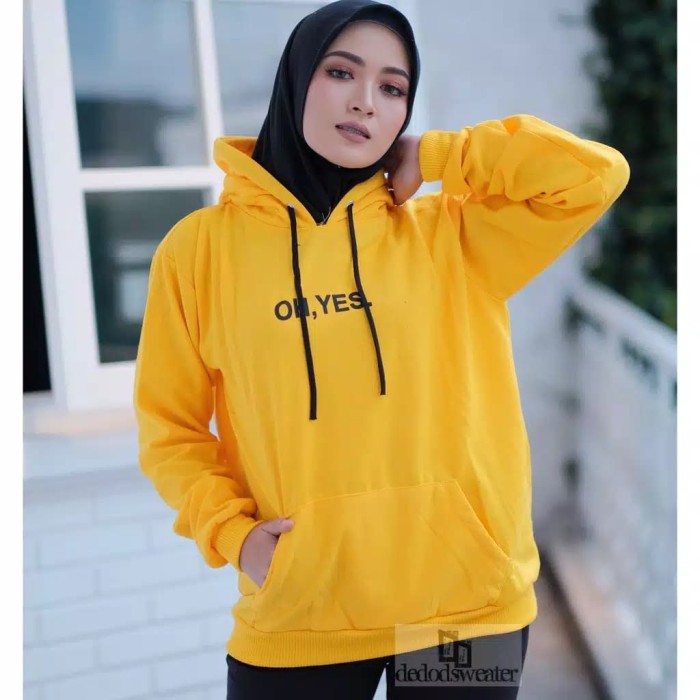 oh yes yellow hoodie