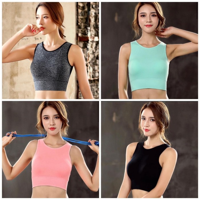 Jual Sport Bra Genie Bra Pastel Yoga Bra Baju Gym Wanita