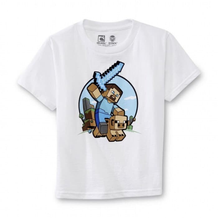 Jual Kaos Anak Minecraft Steve Riding Pig Roblox Baju Distro Tshirt Cartoon Jakarta Pusat Hs Sport Tokopedia - baju gratis roblox