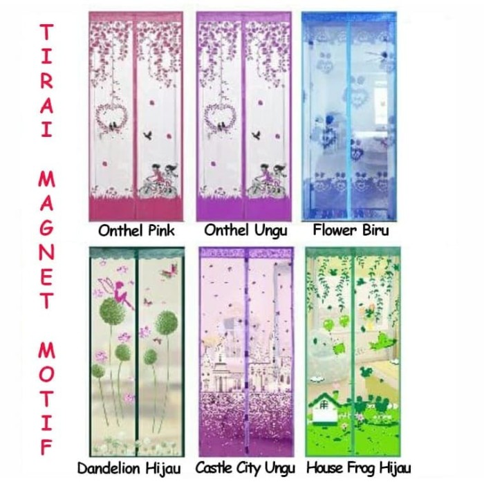 Jual Tirai Magnet Motif Bai Chuan Anti Nyamuk Dekorasi ...