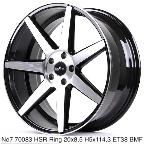 Jual Velg Mobil HRV  NE7 70083 HSR R20X85 H5X114 3 ET38 BMF 