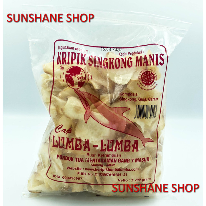 Jual keripik kripik singkong cap lumba-lumba 200 gr 200gr ...