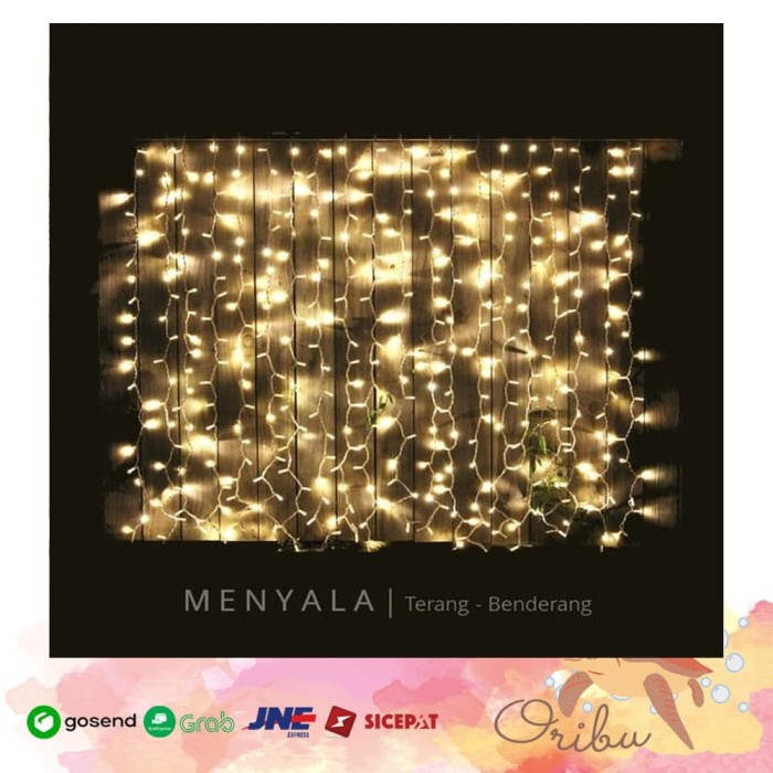 Jual LAMPU POHON NATAL LED 10 METER WARM WHITE LAMPU HIASAN LED LIGHT