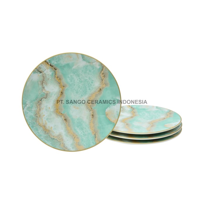 Jual SANGO Piring Salad Greer Turquoise Set of 4 - Kota