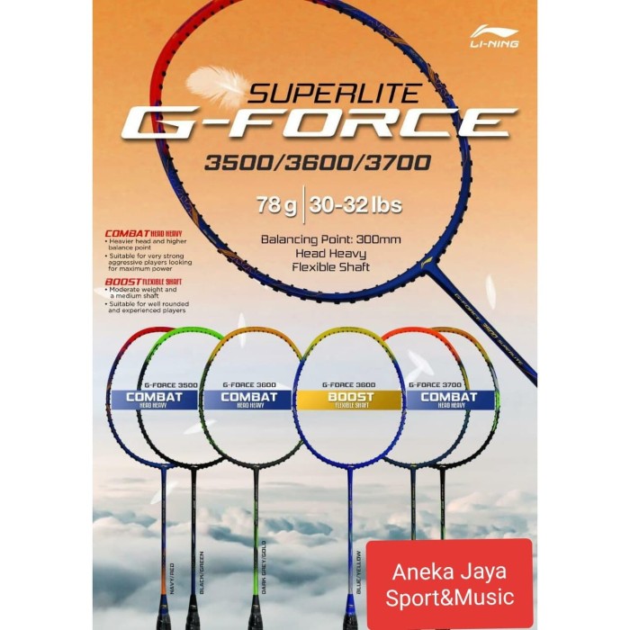 Jual RAKET BADMINTON LINING SUPERLITE G FORCE 3500 