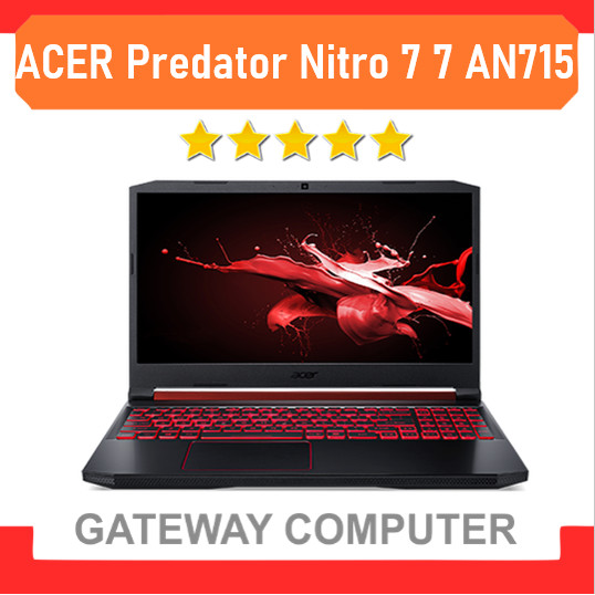 Jual ACER Predator Nitro 7 AN715-51-701Y- i7 9750H 8GB 