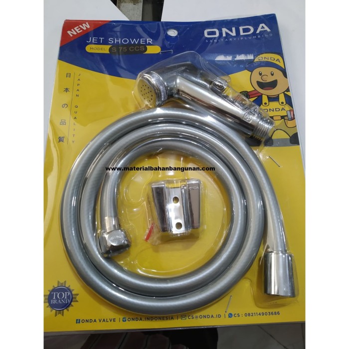  Jual  Shower Bidet Onda Abu Abu Selang Semprotan Toilet WC 