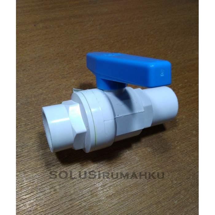 Jual Ballvalve / Ball Valve / Stop Kran 1/2" inch PVC Polos CISAL