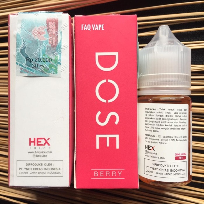 Jual DOSE BERRY 30ML - SALT NIC BY HEX JUICE - INDONESIA ...