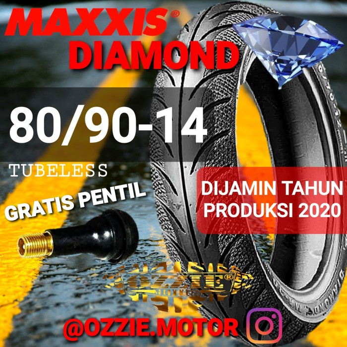 Jual MAXXIS MA-3DN Diamond 80 90-14 Ban Tubeless Matic
