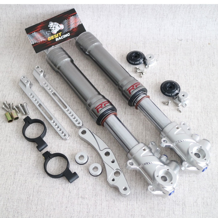 Jual Shock Depan NMAX Upside Down RPD Titanium / Grey Front