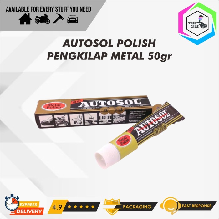 Jual Autosol Metal Polish 50gr Pengkilap Logam Kota Bandung PAINT