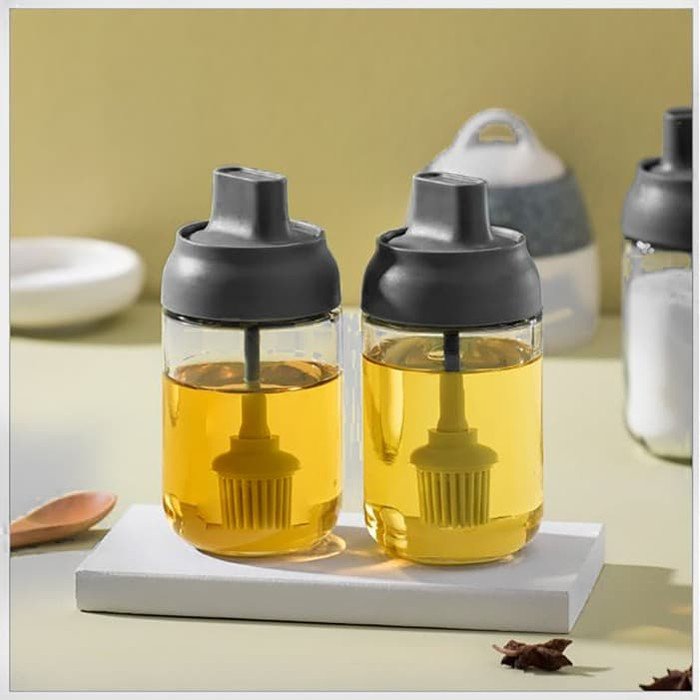 Jual Botol Kaca Tempat Bumbu Dapur Madu Minyak Kitchen
