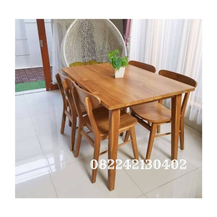 Jual MEJA MAKAN JATI MINIMALIS KURSI 4 , MEJA KURSI MAKAN JATI JEPARA - Kab. Jepara - Ivan Furniture Jepara | Tokopedia