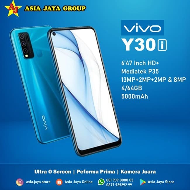 Jual Vivo Y30i Ram 4gb 64gb Biru Kota Surabaya Asiajaya Online Tokopedia