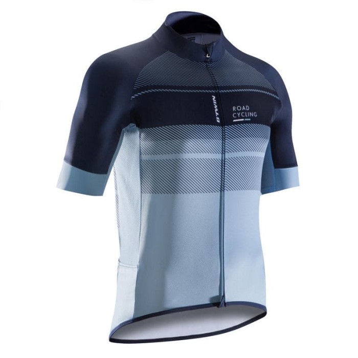 Jual Baju sepeda pria  road cycling jersey navy Kab 