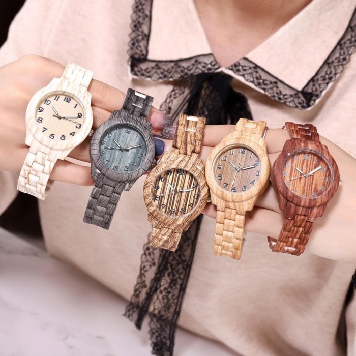 Jual Jam  Tangan Fashion Wanita  Korea Casual Model Kaca 